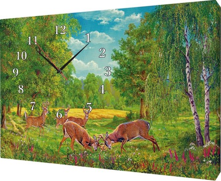 Часы на холсте 40х50 У421